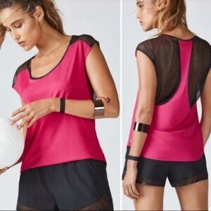 Fabletics Hot pink Vanessa Top Sz XS (4)